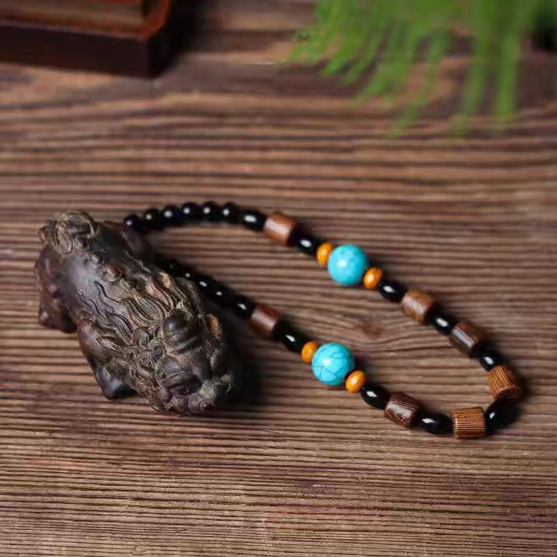 Agarwood Carved Pixiu Pendant – One-Horned Wealth Beast, Dark Finish